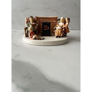 Vintage 1980 Sebastian Miniature Figurine America Remembers Family Reads